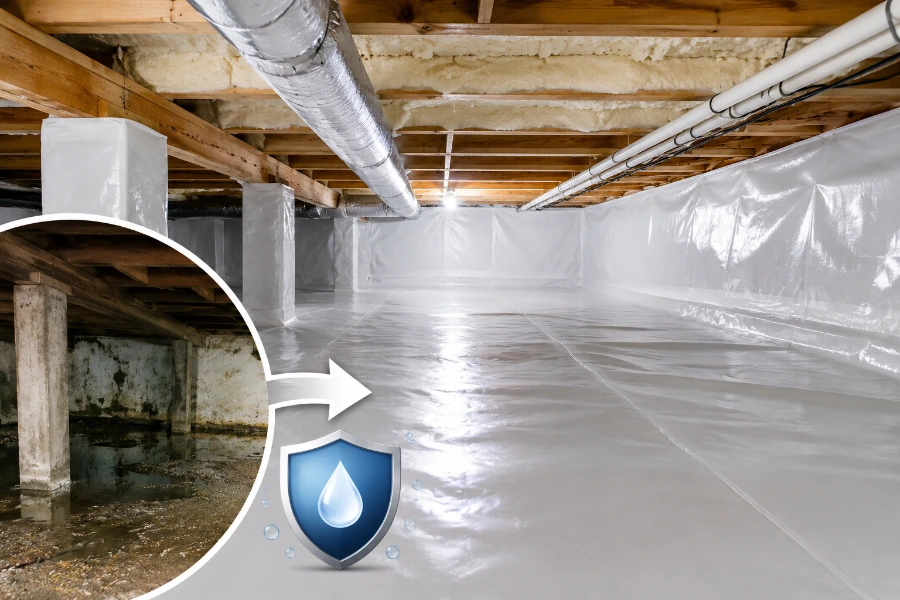 crawl space encapsulation Arkansas by Foam Masters ARK
